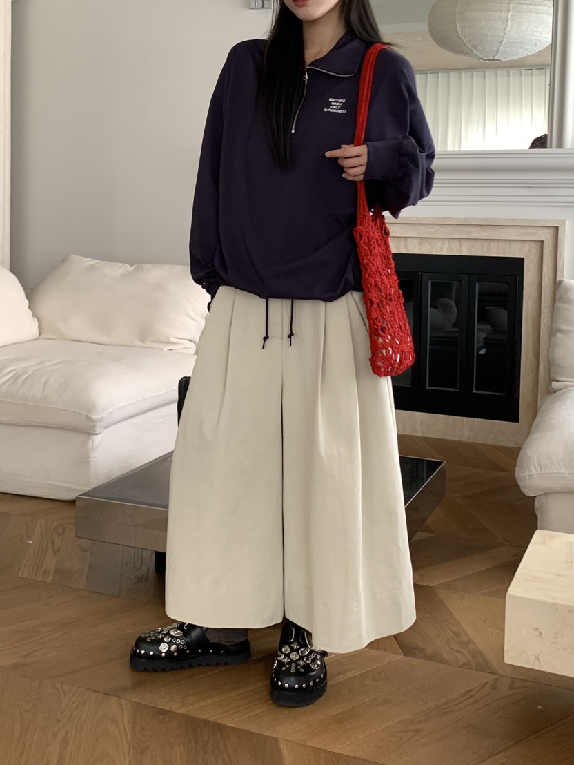 PEBBLE東大門㊣實拍女士新品時尚25秋冬推薦熱賣職業休閑褲PEBBLE/LAYER休閑褲