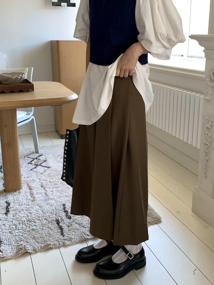 PEBBLE東大門㊣直郵女裝新品熱賣真品職業25秋冬休閑褲羊毛PEBBLE/LAYER休閑褲