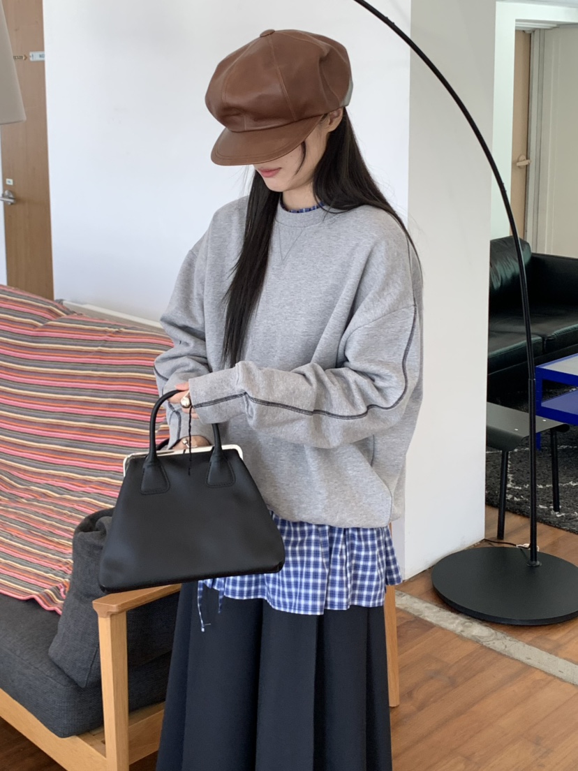 PEBBLE東大門㊣直郵女士新款25秋冬熱賣時尚推薦人氣職業衛衣PEBBLE/LAYER衛衣