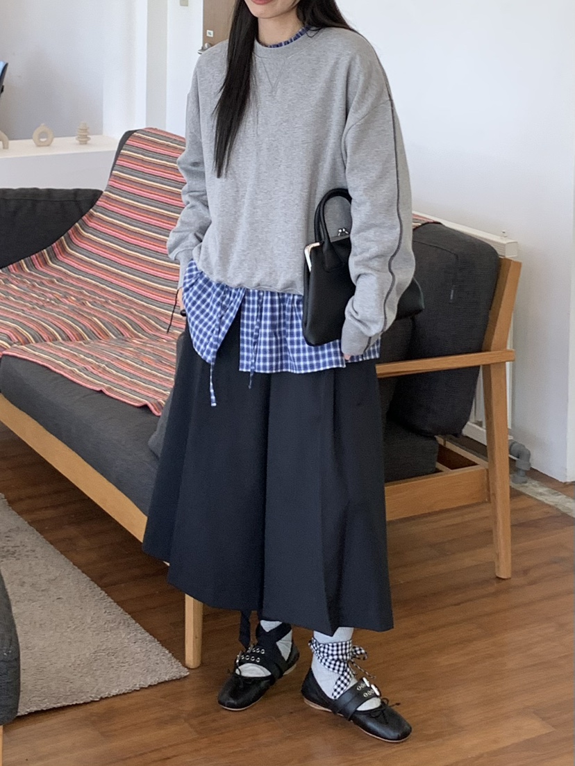 PEBBLE東大門㊣直郵女士新款25秋冬熱賣時尚推薦人氣職業衛衣PEBBLE/LAYER衛衣
