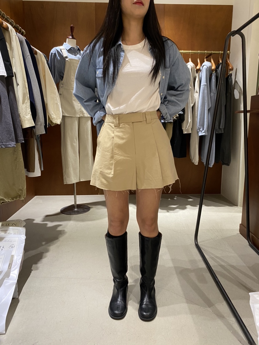 HEBON韓國代購㊣女裝新款25秋冬推薦時尚休閑人氣真品職業短褲HEBON短褲圖色2