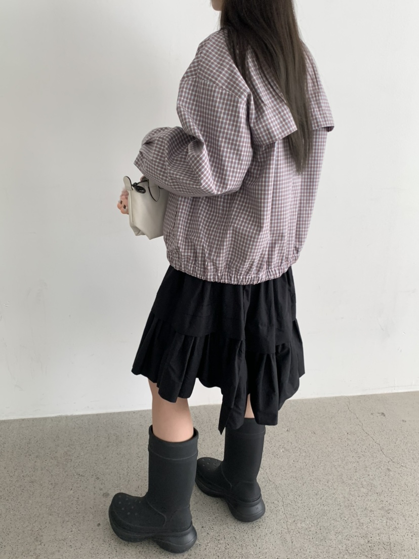 PEBBLE東大門㊣直郵女裝新款時尚25秋冬職業熱賣半身裙中短裙PEBBLE/LAYER半身裙/中短裙