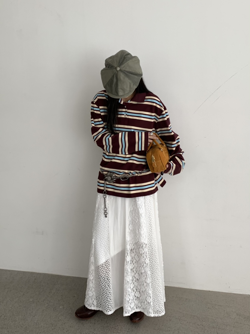 PEBBLE韓國直郵㊣女裝新款時尚熱賣25秋冬真品職業人氣長袖T恤PEBBLE/LAYER長袖T恤