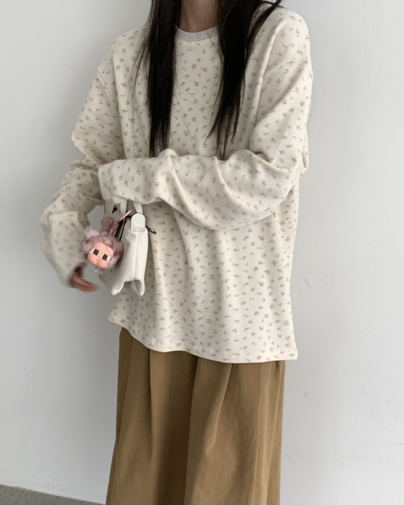 PEBBLE東大門㊣實拍女裝新品真品休閑25秋冬職業人氣長袖T恤PEBBLE/LAYER長袖T恤