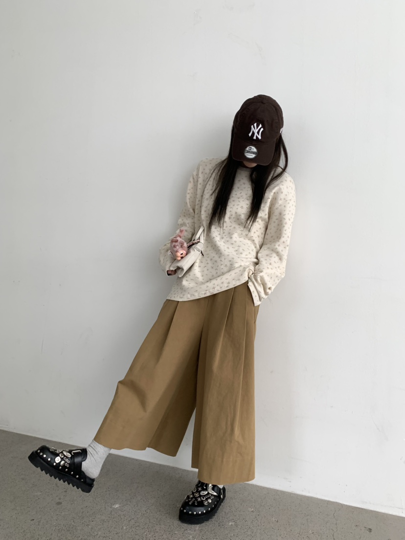 PEBBLE東大門㊣實拍女裝新品真品休閑25秋冬職業人氣長袖T恤PEBBLE/LAYER長袖T恤