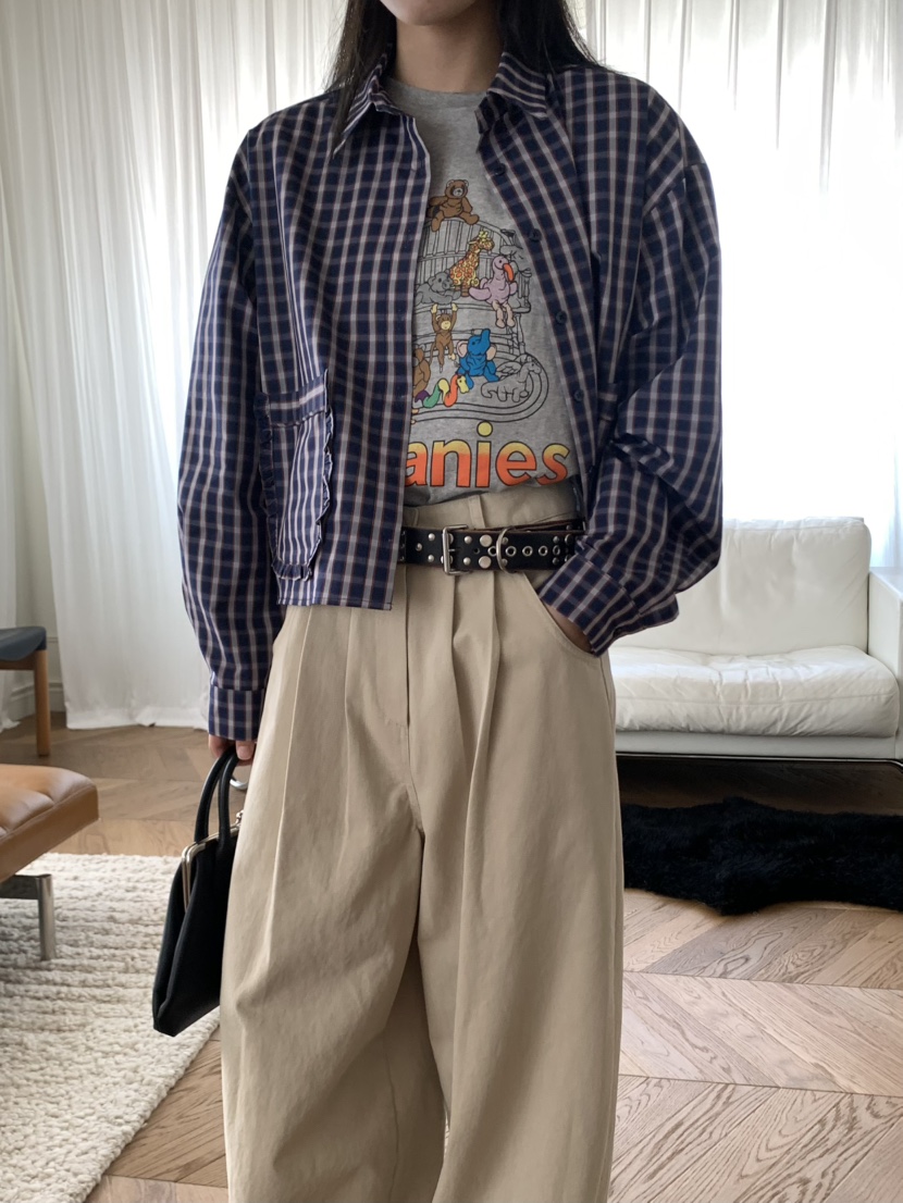 PEBBLE東大門㊣代購女士新品時尚熱賣真品人氣推薦25秋冬T恤PEBBLE/LAYERT恤