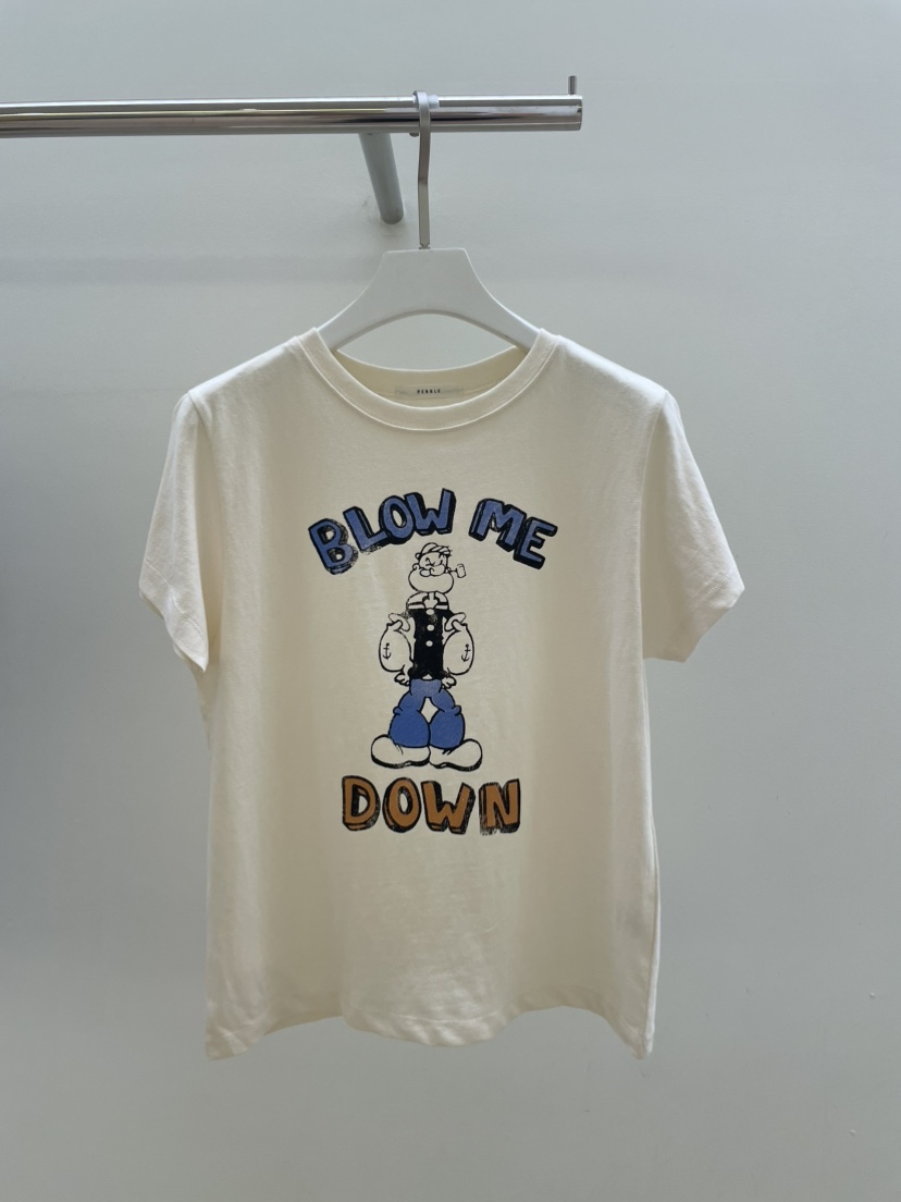 PEBBLE韓國代購㊣女士新品職業熱賣推薦真品25秋冬T恤大力水手PEBBLE/LAYERT恤圖色3