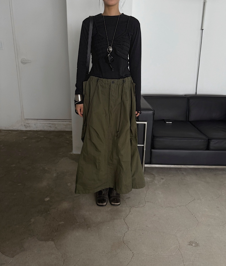 JADEMARKET東大門㊣直郵女士新款真品推薦職業25秋冬人氣長裙JADE MARKET長裙圖色1