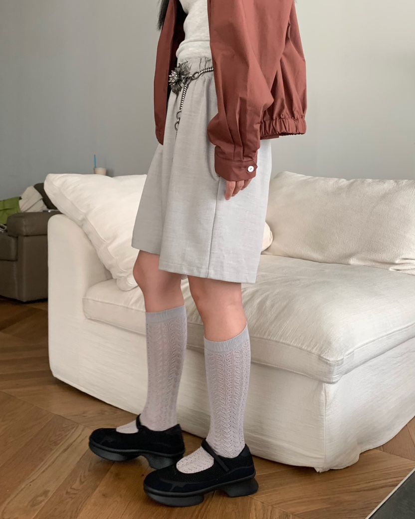 PEBBLE東大門㊣代購女裝新品25秋冬時尚職業休閑真品熱賣短褲PEBBLE/LAYER短褲