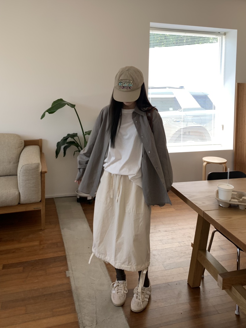 PEBBLE東大門㊣代購女裝新款推薦時尚職業真品襯衫蕾絲衫格紋PEBBLE/LAYER襯衫/蕾絲衫