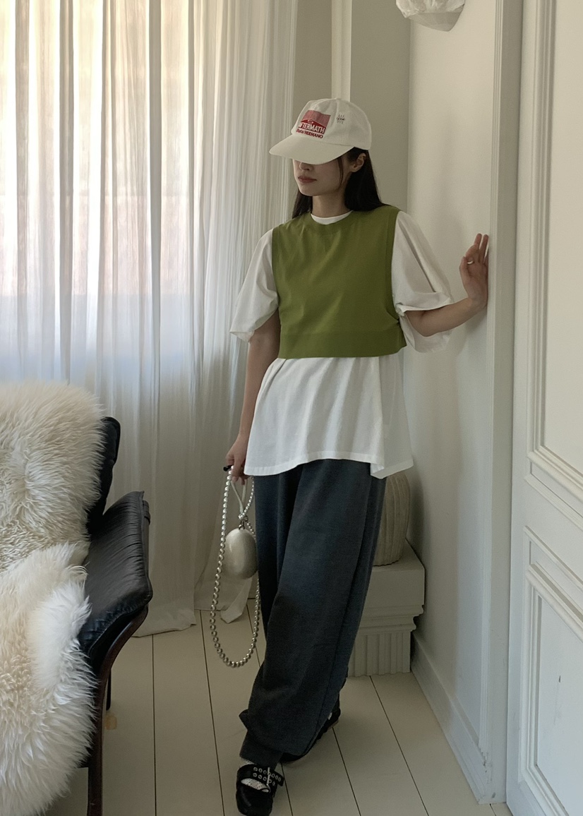 PEBBLE韓國代購㊣女士新款熱賣休閑推薦時尚職業25秋冬吊帶背心PEBBLE/LAYER吊帶/背心