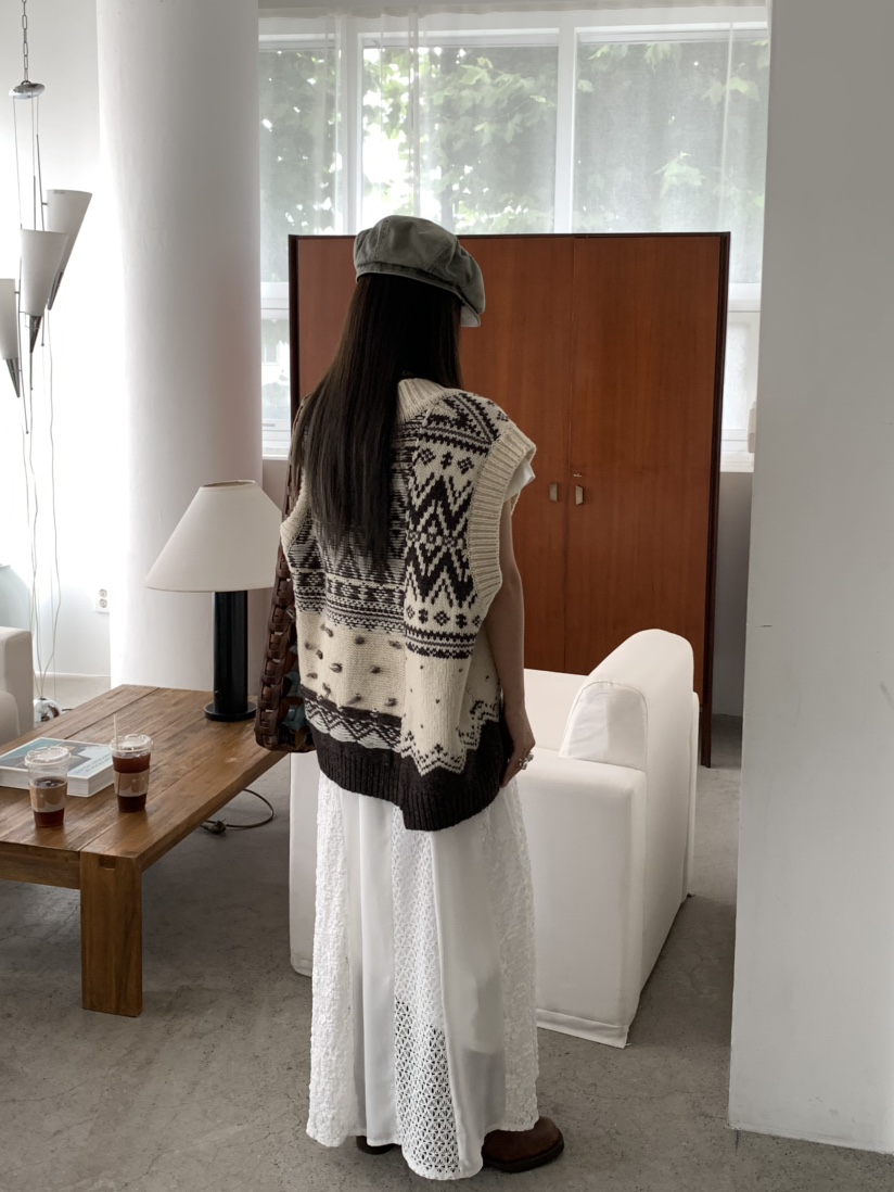 PEBBLE東大門㊣實拍女裝新款推薦休閑時尚吊帶背心羊毛雙面PEBBLE/LAYER吊帶/背心