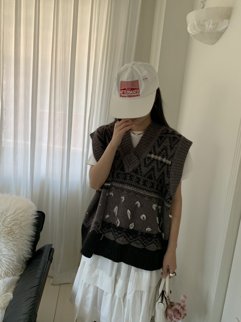 PEBBLE東大門㊣實拍女裝新款推薦休閑時尚吊帶背心羊毛雙面PEBBLE/LAYER吊帶/背心