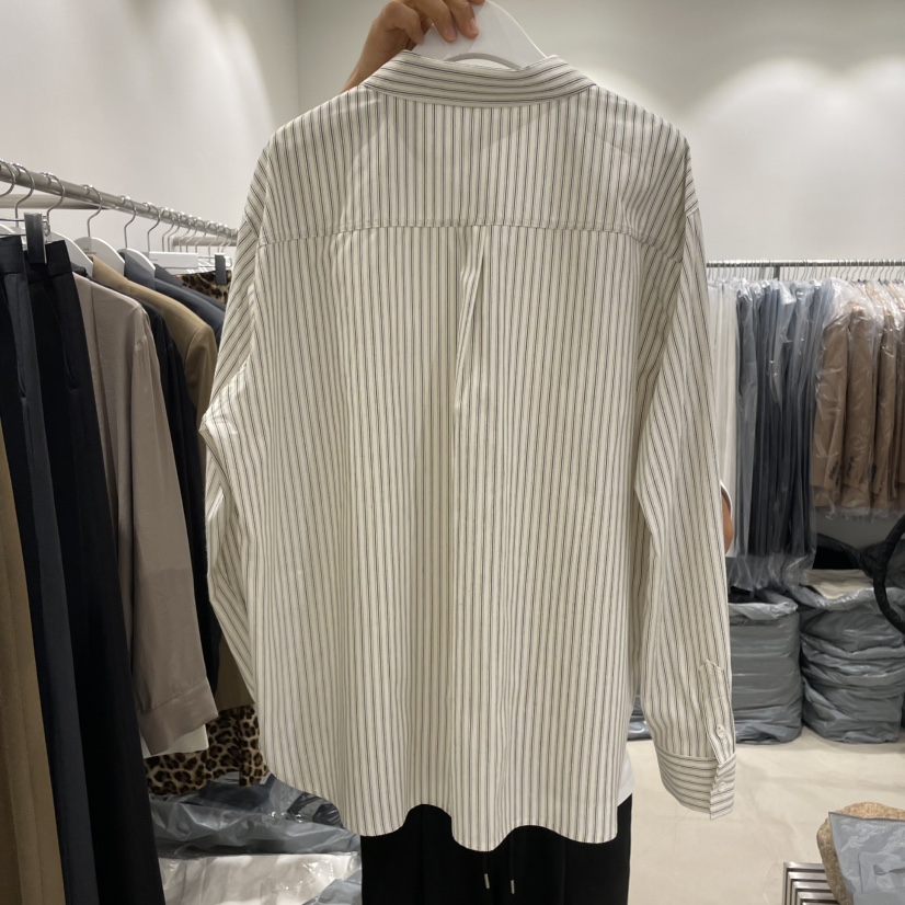 THE SECOND GROW東大門㊣直郵女士新品人氣襯衫蕾絲衫條紋THE SECOND GROW襯衫/蕾絲衫