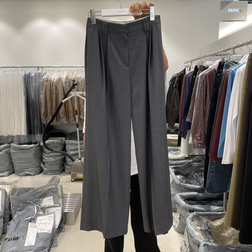 THE SECOND GROW東大門㊣實拍女裝新品職業時尚25秋冬休閑褲THE SECOND GROW休閑褲圖色1