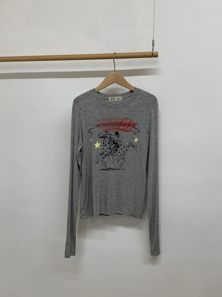 MORE THAN-P東大門㊣直郵女裝新品真品時尚人氣職業長袖T恤MORE THAN長袖T恤圖色2