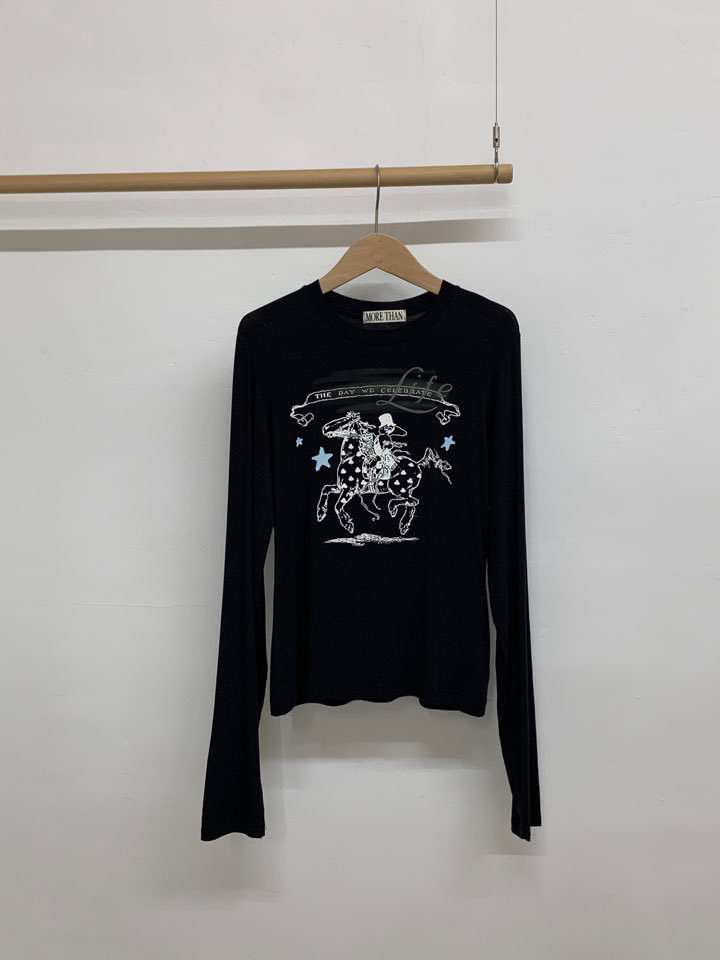 MORE THAN-P東大門㊣直郵女裝新品真品時尚人氣職業長袖T恤MORE THAN長袖T恤圖色3