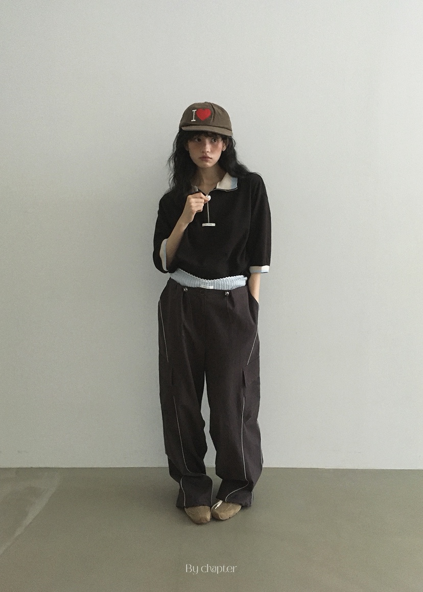 BY CHAPTER韓國代購㊣女裝新款休閑25秋冬時尚人氣熱賣休閑褲Chapter休閑褲