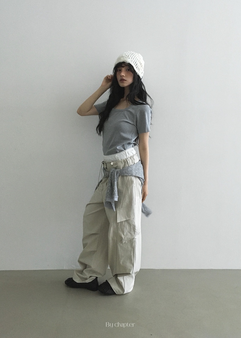 BY CHAPTER韓國代購㊣女裝新款休閑25秋冬時尚人氣熱賣休閑褲Chapter休閑褲