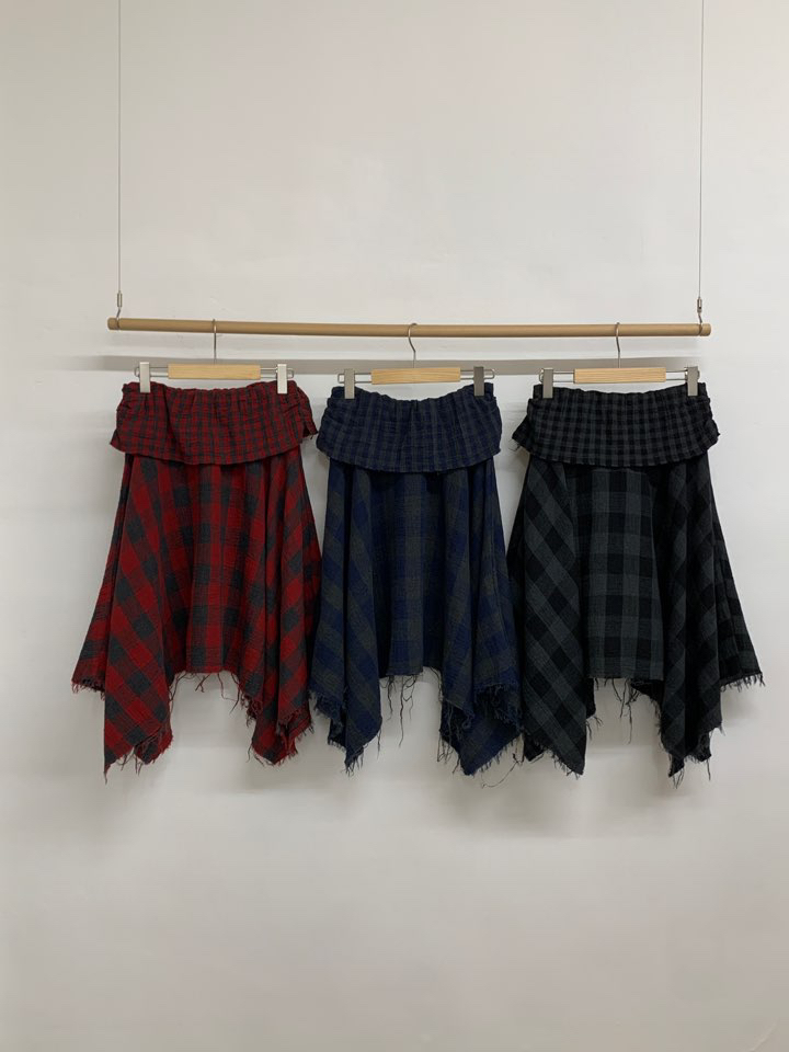 MORE THAN-P東大門㊣直郵女裝新款人氣半身裙中短裙雙排扣MORE THAN半身裙/中短裙