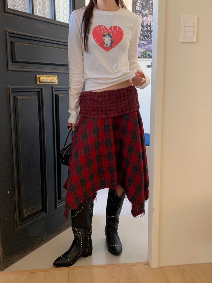 MORE THAN-P東大門㊣直郵女裝新款人氣半身裙中短裙雙排扣MORE THAN半身裙/中短裙