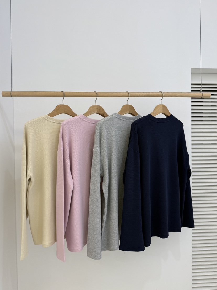 BY CHAPTER東大門㊣直郵女裝新品25秋冬休閑人氣職業長袖T恤Chapter長袖T恤