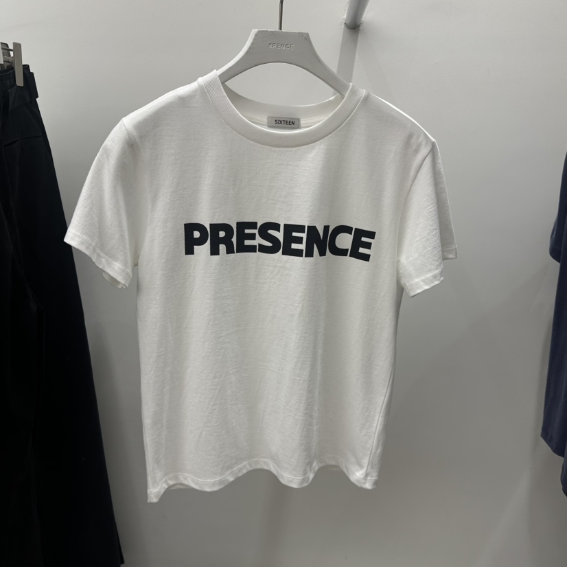 6PENCE-P韓國直郵㊣女裝新品熱賣時尚25秋冬職業推薦休閑T恤6PENCE-PT恤圖色5