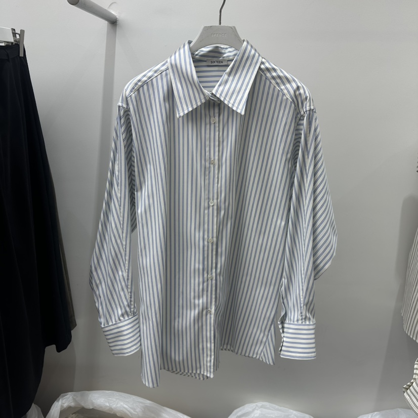 6PENCE-P東大門㊣實拍女士新品時尚休閑熱賣25秋冬襯衫蕾絲衫6PENCE-P襯衫/蕾絲衫圖色2