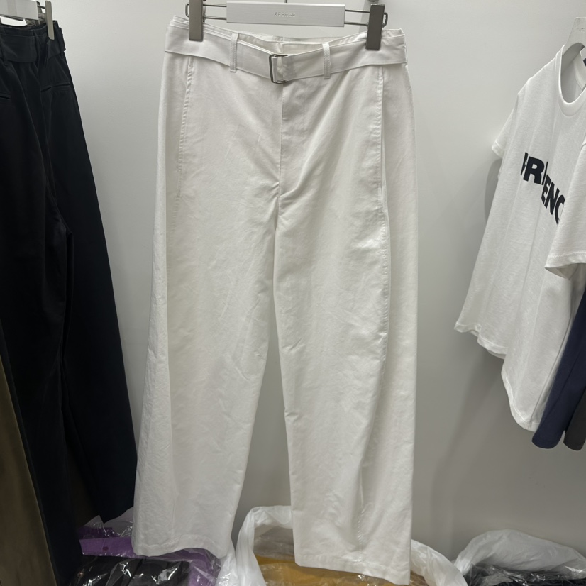 6PENCE-P東大門㊣實拍女裝新品熱賣職業25秋冬休閑褲含腰帶6PENCE-P休閑褲
