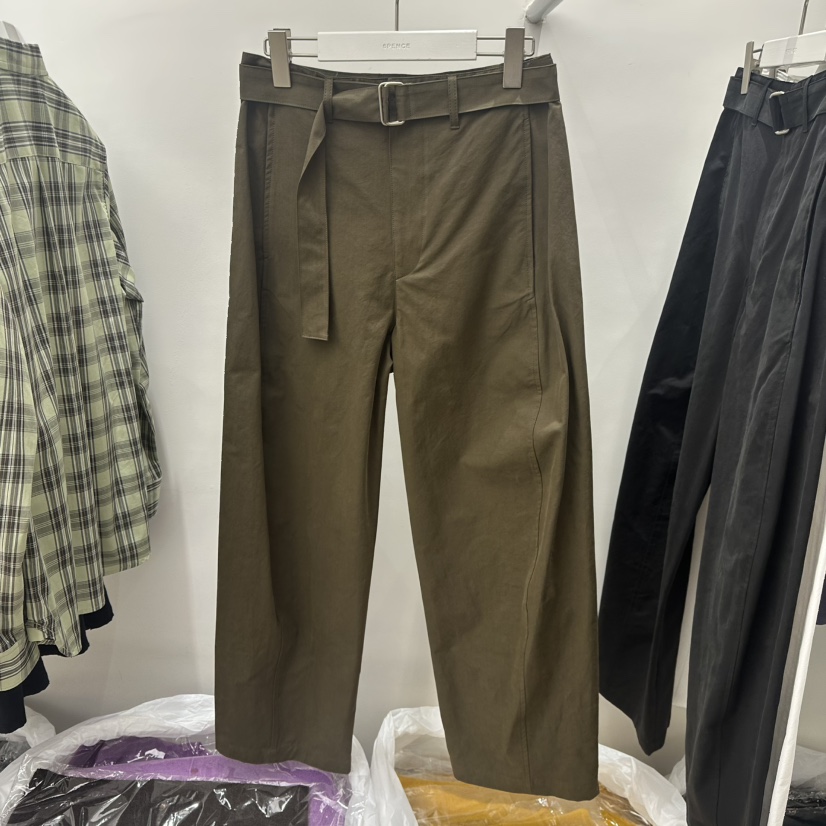 6PENCE-P東大門㊣實拍女裝新品熱賣職業25秋冬休閑褲含腰帶6PENCE-P休閑褲圖色3