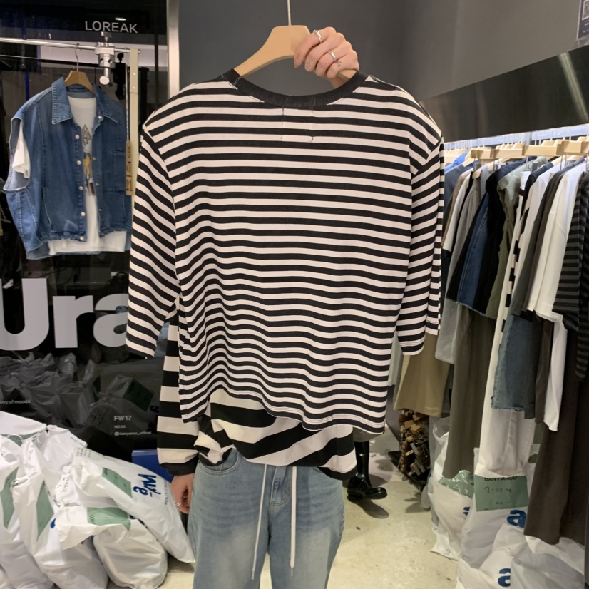 BANY ANCO東大門㊣實拍女裝新品25秋冬時尚熱賣職業長袖T恤BANY ANCO長袖T恤