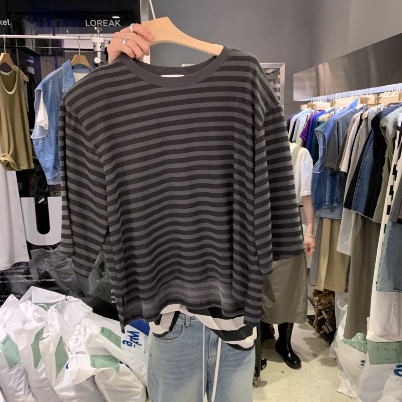 BANY ANCO東大門㊣實拍女裝新品25秋冬時尚熱賣職業長袖T恤BANY ANCO長袖T恤圖色2
