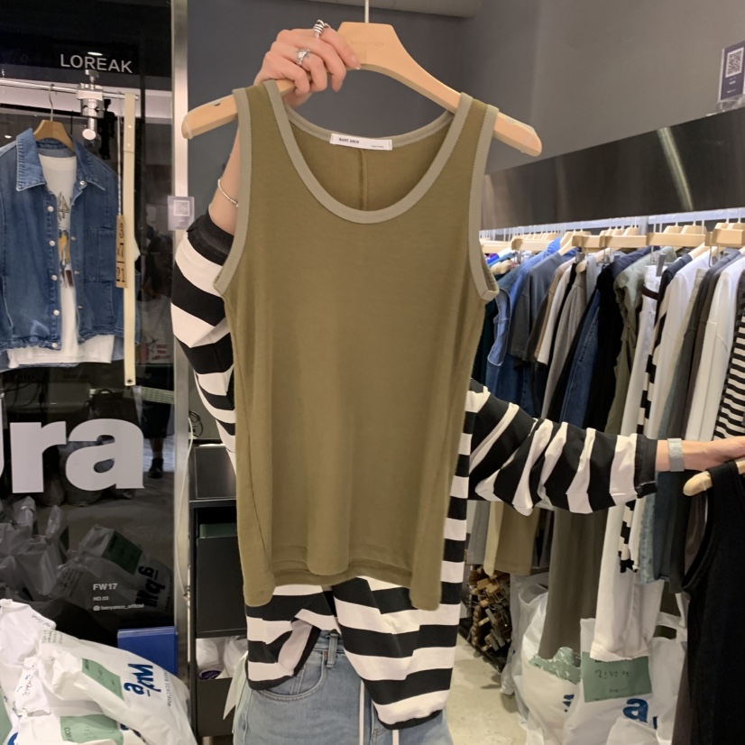 BANY ANCO東大門㊣實拍女士新款熱賣休閑人氣吊帶背心不含包BANY ANCO吊帶/背心圖色3