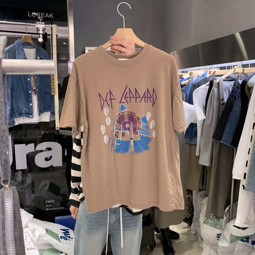 BANY ANCO東大門㊣實拍女士新品人氣推薦真品熱賣時尚T恤復古BANY ANCOT恤圖色2