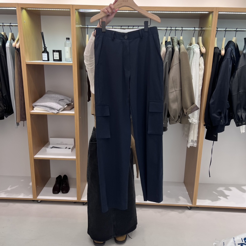 ALOT東大門㊣實拍女士新品熱賣25秋冬真品時尚休閑褲工裝褲A LOT休閑褲圖色2
