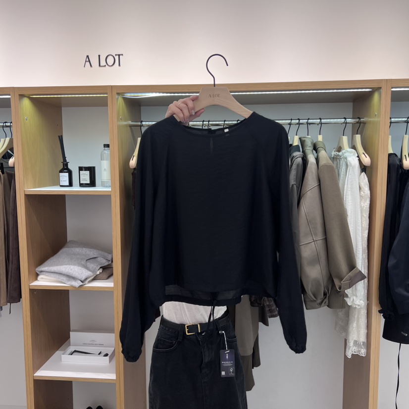ALOT東大門㊣代購女士新品人氣時尚25秋冬熱賣職業襯衫蕾絲衫A LOT襯衫/蕾絲衫圖色2