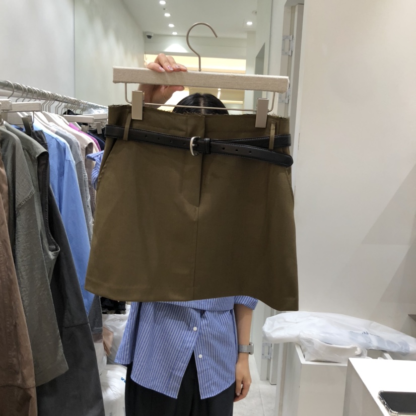 ASOME東大門㊣代購女士新品推薦真品休閑職業時尚短裙不含腰帶A.SOME短裙圖色1