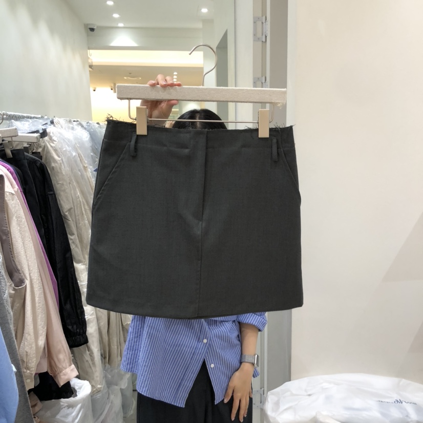 ASOME東大門㊣代購女士新品推薦真品休閑職業時尚短裙不含腰帶A.SOME短裙圖色2