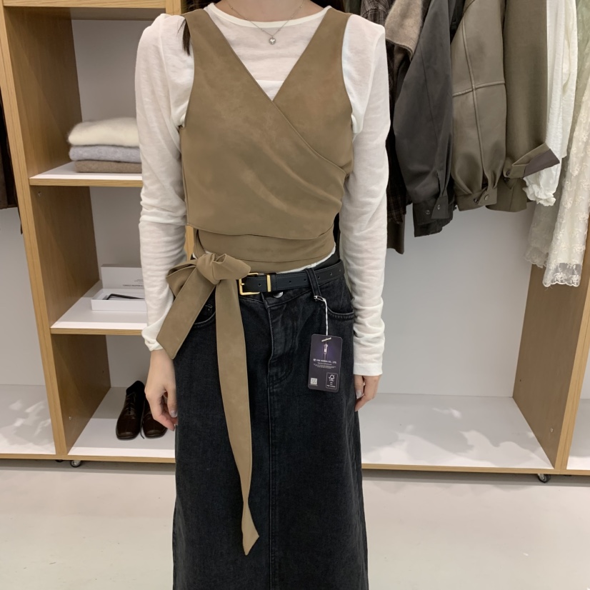 ALOT東大門㊣實拍女士新款真品時尚推薦吊帶背心不含內搭緊身A LOT吊帶/背心圖色2