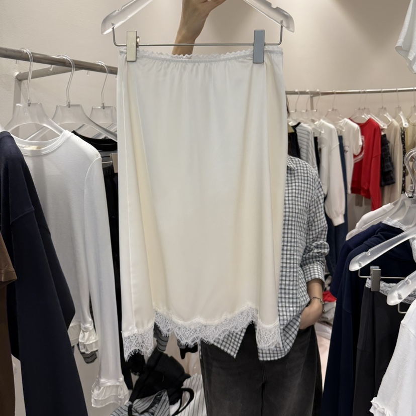 MIMME東大門㊣代購女士新款職業25秋冬真品半身裙中短裙絲綢MIMME半身裙/中短裙圖色1