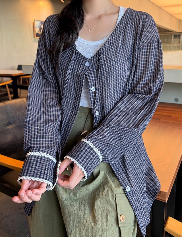 ANDYOUBROWN韓國直郵㊣女士新款真品休閑職業熱賣襯衫蕾絲衫ANDYOUBROWN襯衫/蕾絲衫