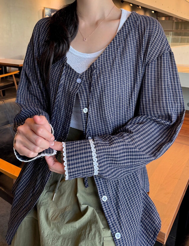 ANDYOUBROWN韓國直郵㊣女士新款真品休閑職業熱賣襯衫蕾絲衫ANDYOUBROWN襯衫/蕾絲衫圖色2