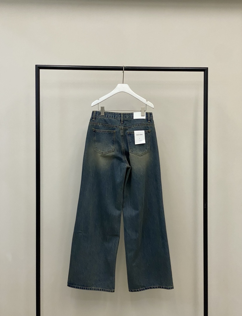 MUCH MORE韓國代購㊣女裝新品職業推薦時尚休閑人氣牛仔褲MUCH MORE牛仔褲
