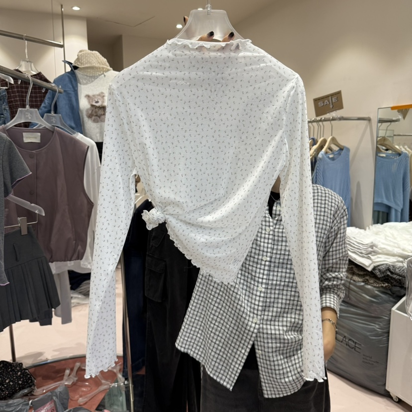 MIMME韓國代購㊣女裝新品時尚休閑職業真品推薦熱賣長袖T恤MIMME長袖T恤