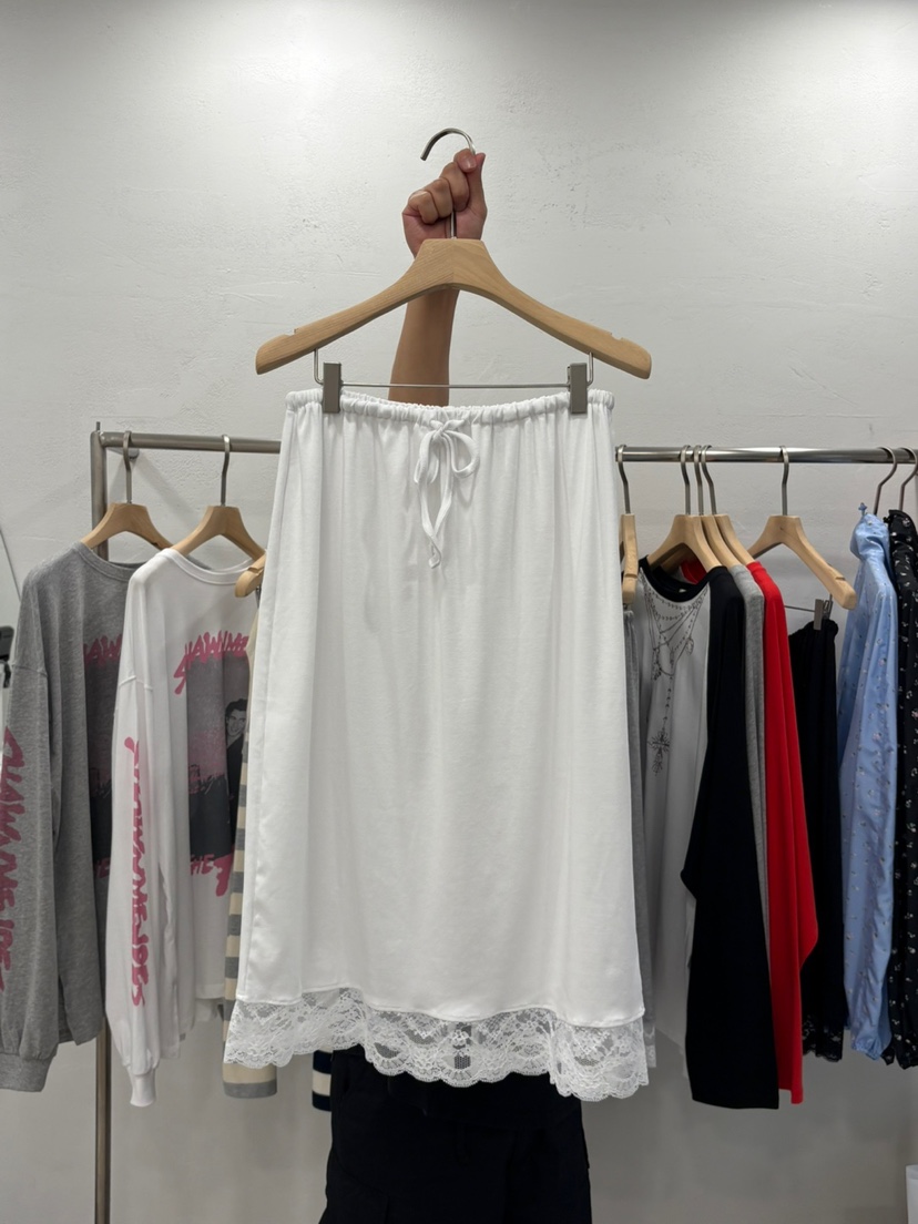 DELICATE東大門㊣代購女士新品休閑時尚職業半身裙中短裙蕾絲DELICATE半身裙/中短裙圖色2