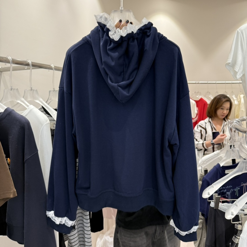 MIMME韓國代購㊣女裝新品熱賣人氣休閑時尚職業衛衣拉鏈連帽MIMME衛衣