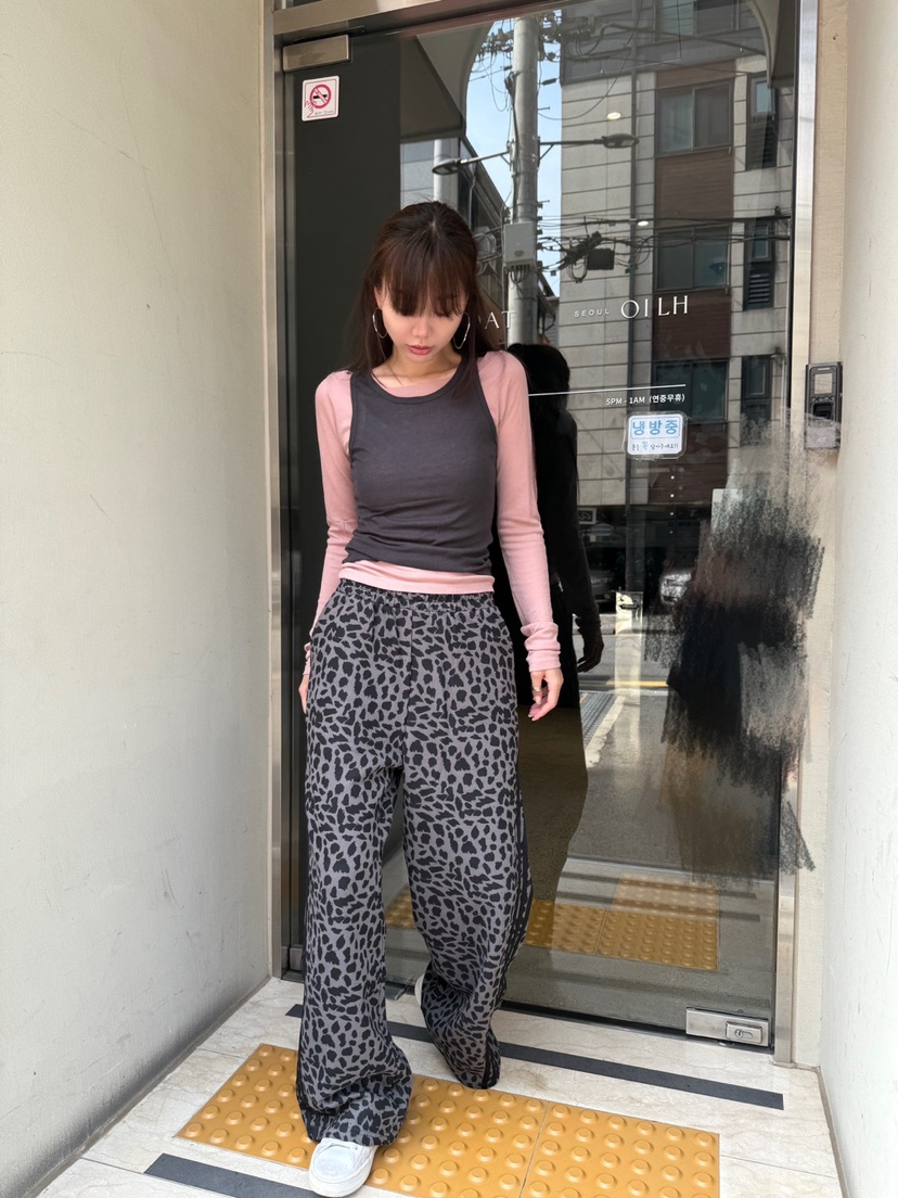 LUMIPLE韓國代購㊣女裝新品25秋冬熱賣時尚職業真品人氣休閑褲LUMIPLE休閑褲