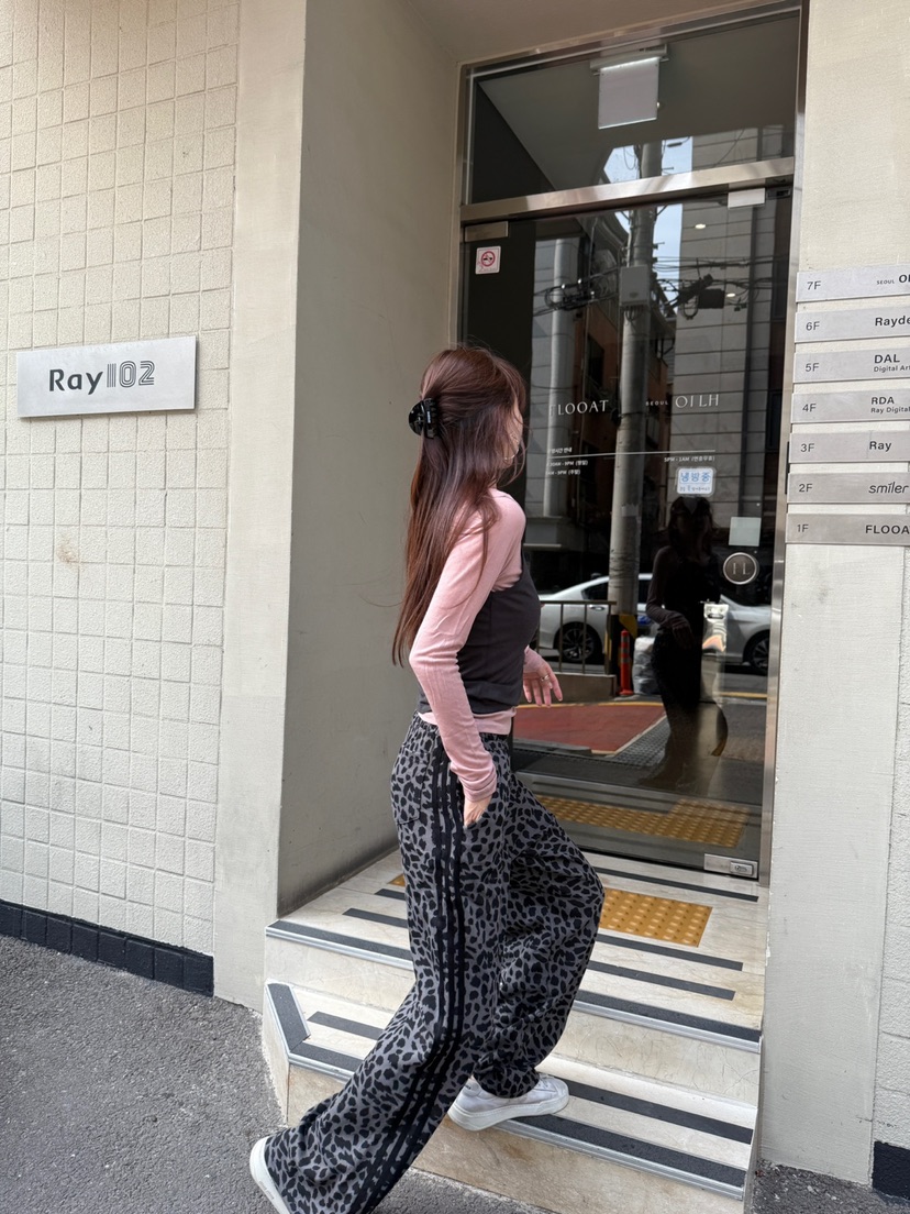 LUMIPLE韓國代購㊣女裝新品25秋冬熱賣時尚職業真品人氣休閑褲LUMIPLE休閑褲
