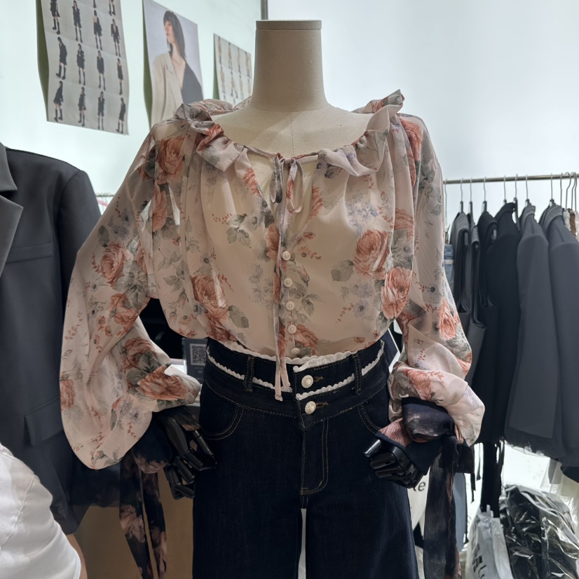 CHEAP-CHIC東大門㊣實拍女裝新款25秋冬時尚推薦襯衫蕾絲衫CHEAP-CHIC/CHARLES THE SECOND襯衫/蕾絲衫