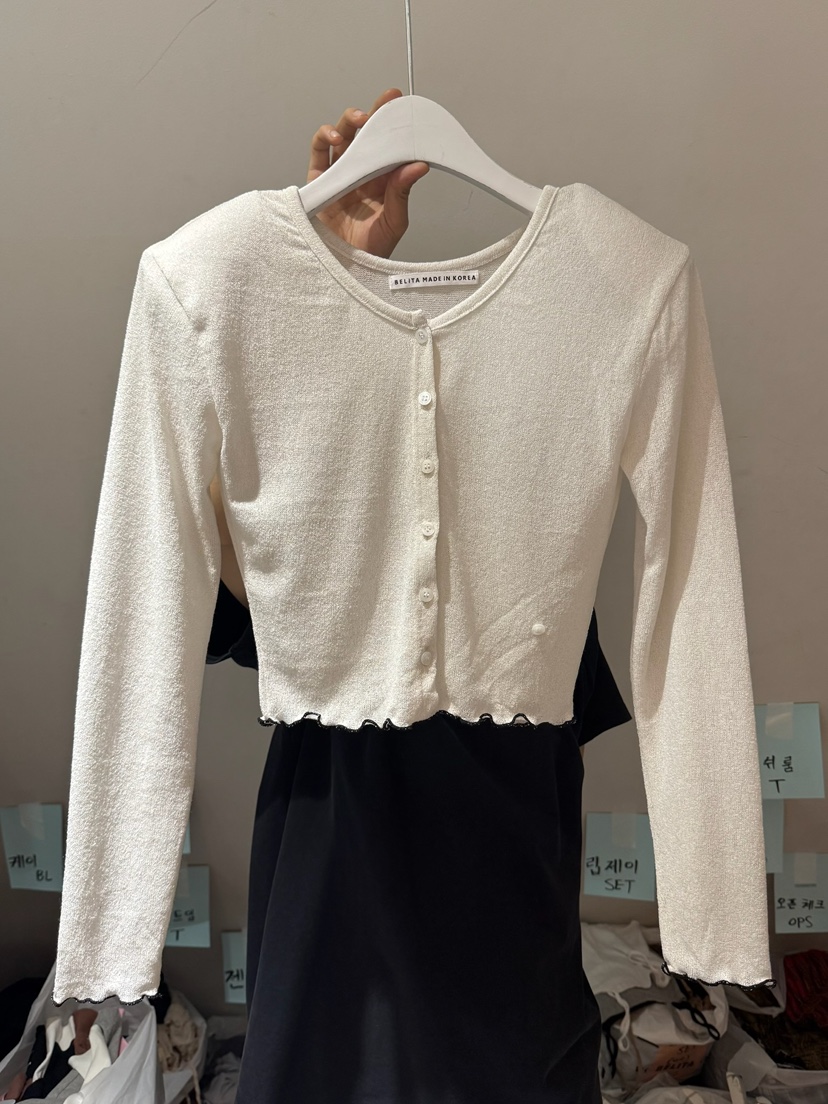 BELITA-L東大門㊣代購女士新品25秋冬休閑時尚職業針織衫開衫BELITA-L針織衫